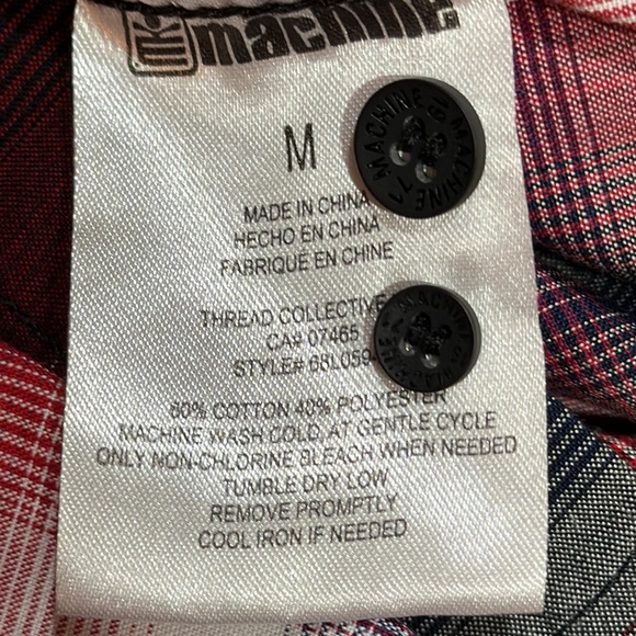 Men’s machine custom co. Shirt size medium. - Picture 5 of 6